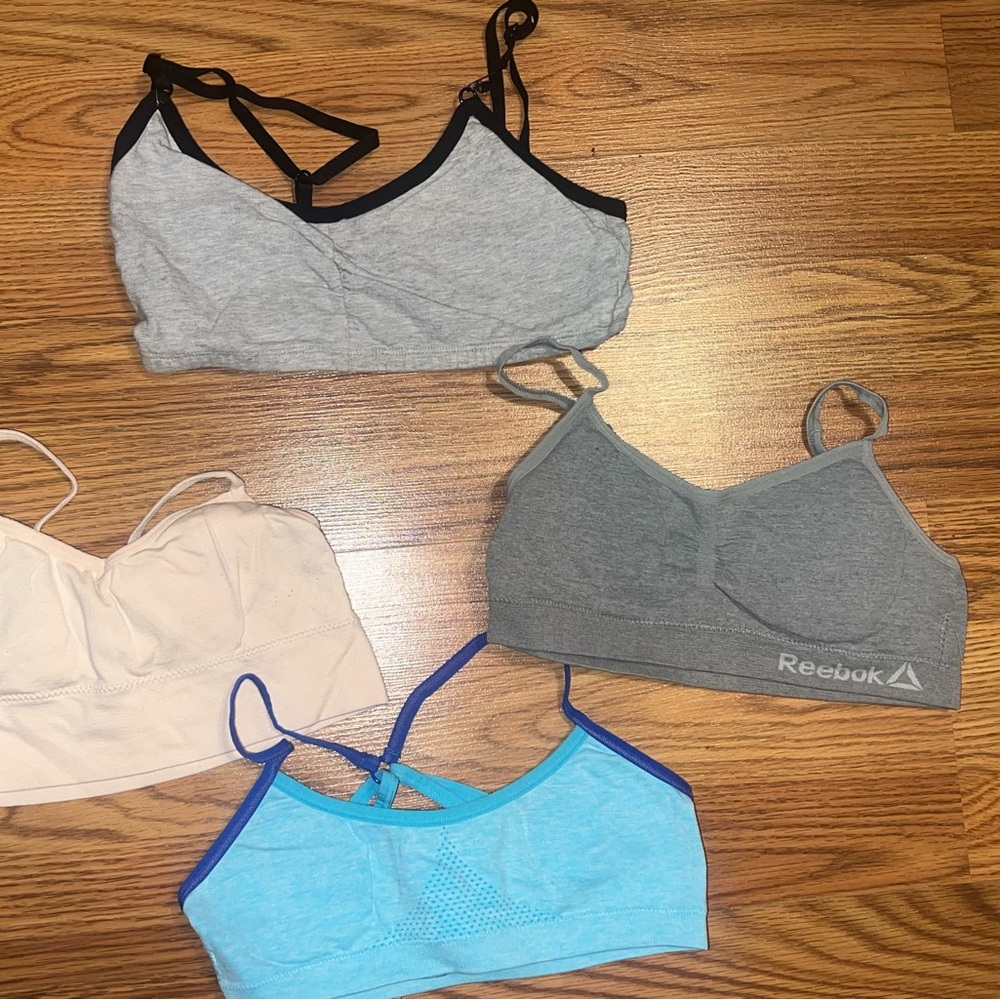 Girls Training Bra Bundle – Size Small (4 Bras)